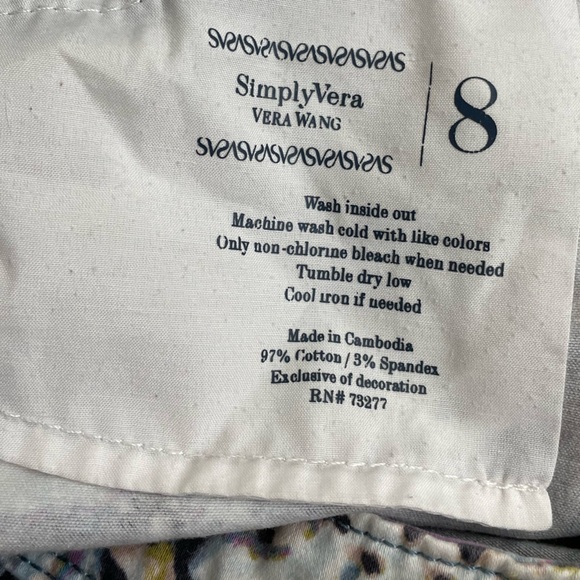 Simply Vera Vera Wang patterned pants - Picture 6 of 6